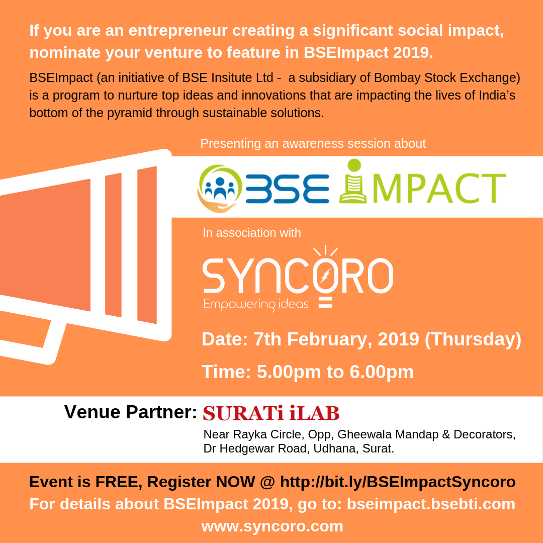 BSEImpact2019 - Syncoro