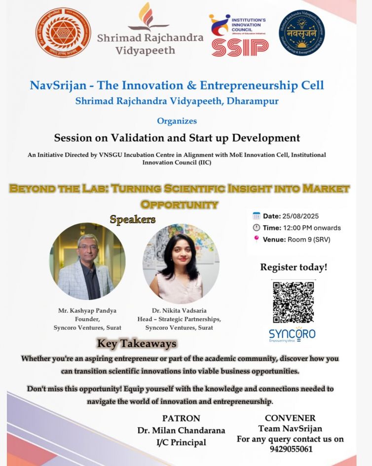 From Lab to Market- Turning Scientific Insight into Startup OpportunitySyncoro Ventures is excit